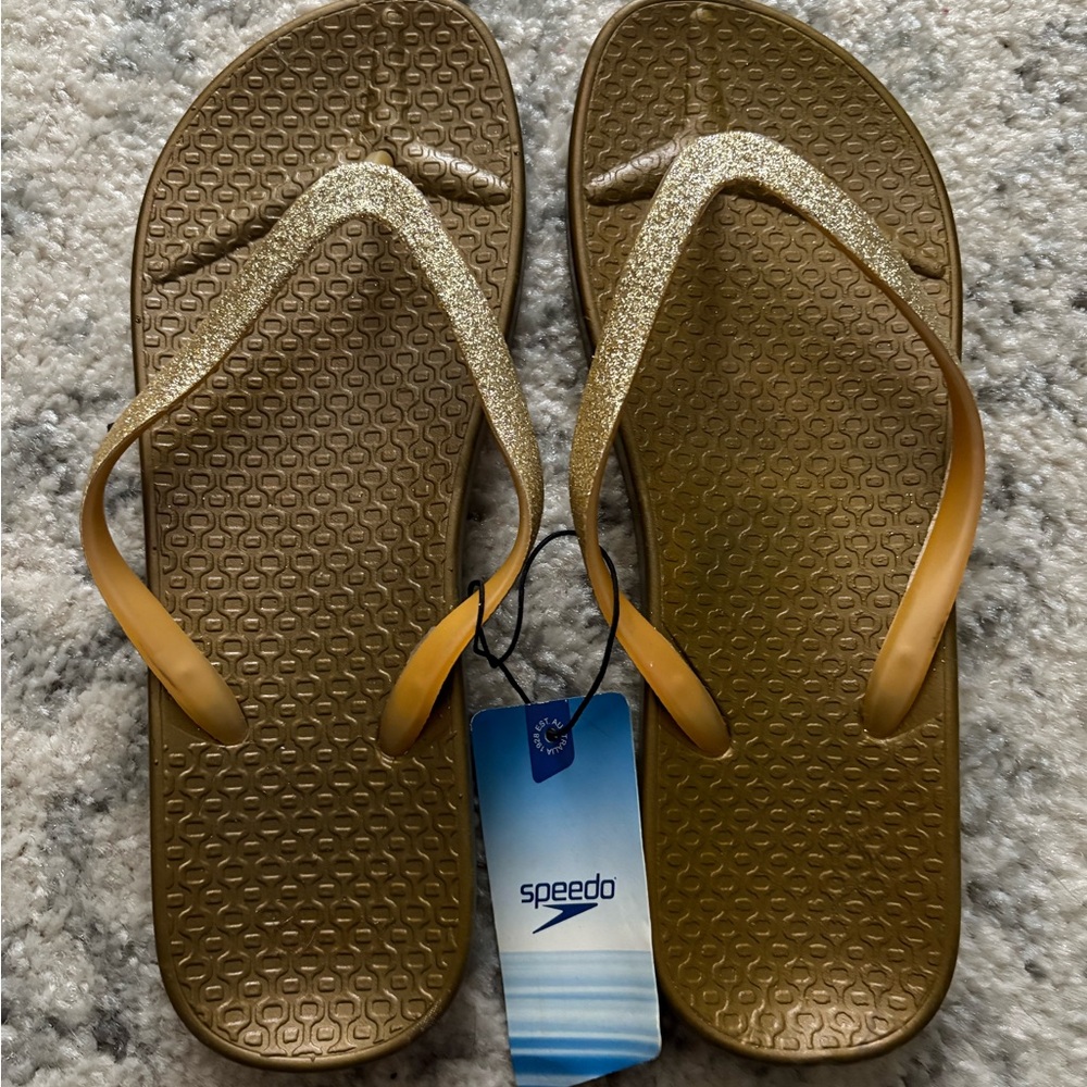 Speedo Glittery Gold Sandals